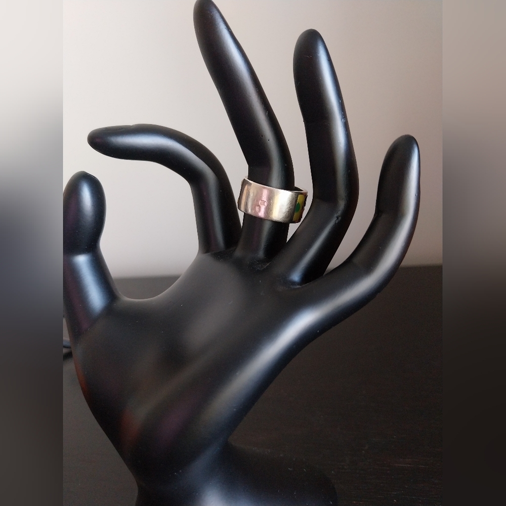 Sterling Silver Enamel Ring - Picture 8 of 15
